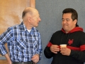 Nick Maurer greeting a guest 4-16-17